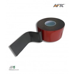 AFTC AM 9606 Silver Tape schiuma acrilica biadesiva nera, 6,4 mm di spessore