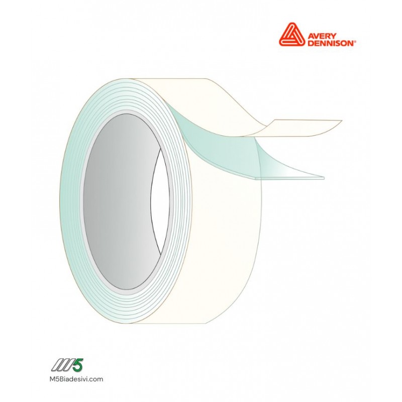 Nastro transfer trasparente con acrilico modificato a solventi