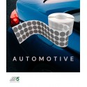 bolli adesivi telati grigio argento per cassoni automotive