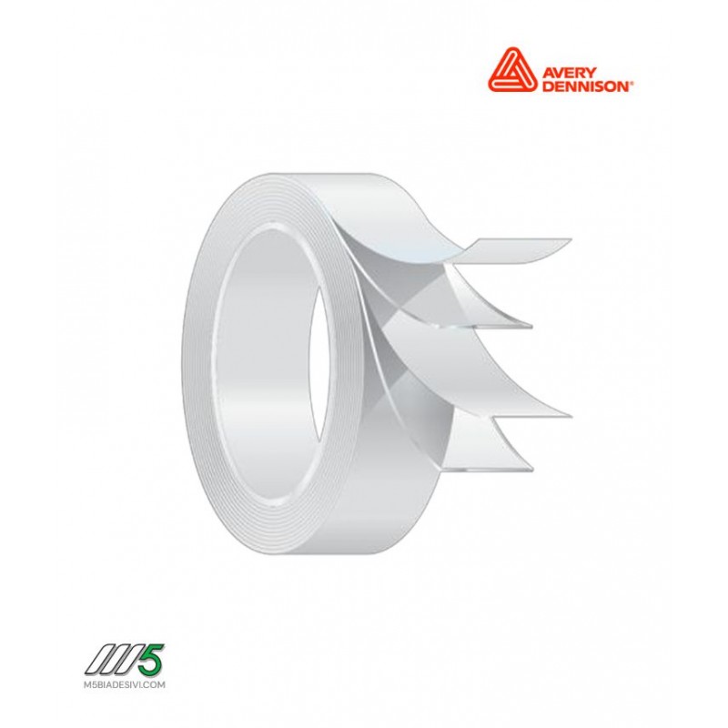 Schema costruttivo del biadesivo nero FT 7365 di Avery Dennison