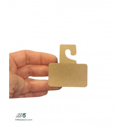 Gancetto adesivo M5-0105 Paper in cartoncino avana riciclato FSC