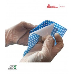 Nastro silicolico/acrilico medicale Med 6504SI di Avery Dennison con fori diametro 4 mm
